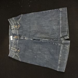 Long jean shorts size 20